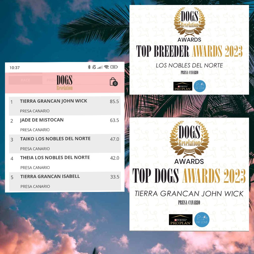 Los Nobles Del Norte - Classement Dog Révélation - Top chien et Top Éleveur